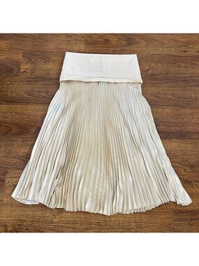 purificacion garcia pleated maxi skirt